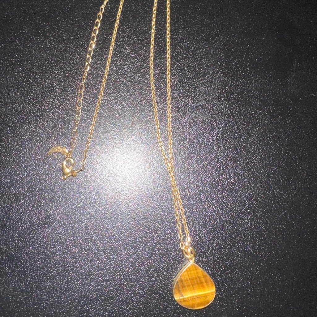 Gold Tigers Eye Necklace 20$